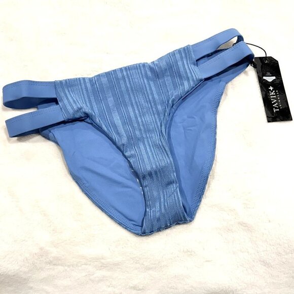 NWT Tavik Chloe Full Swim Bottom Slinky Rib in Sea Blue - Extra Small - Picture 2 of 8